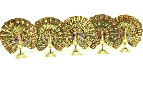 Tavuz Kuşu 4" 5'li Set Dekoratif Hediyelik ürün görseli 1