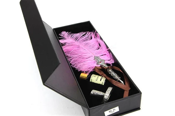 Divit Hokka Seti Tüylü Kalem Hediyelik - Resim 2