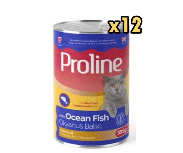 Proline Okyanus Balıklı Pate Et Parçalı Kedi Konservesi 395 Gr x 12 Adet ürün görseli 1