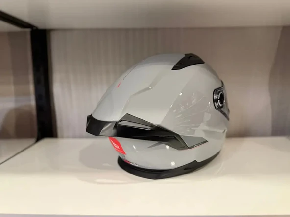 KASK MT BRAKER SV SOLİD A12 PARLAK NARDO GRİ - Resim 5