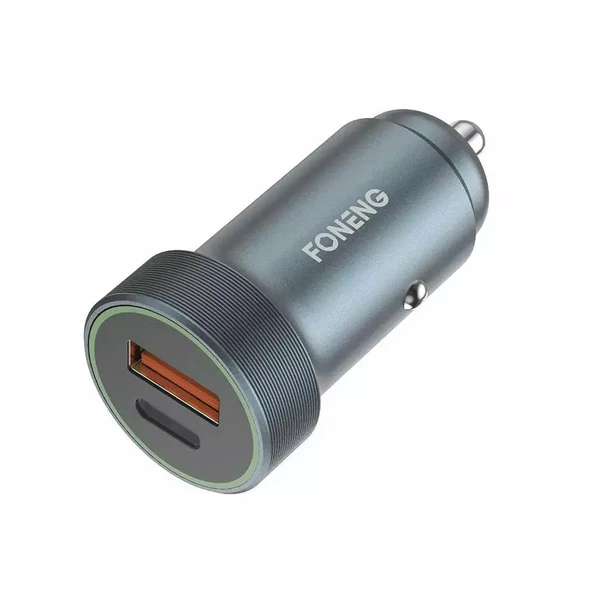 Foneng C16 30W Type-C + USB Araç içi Şarj Adaptörü - 1