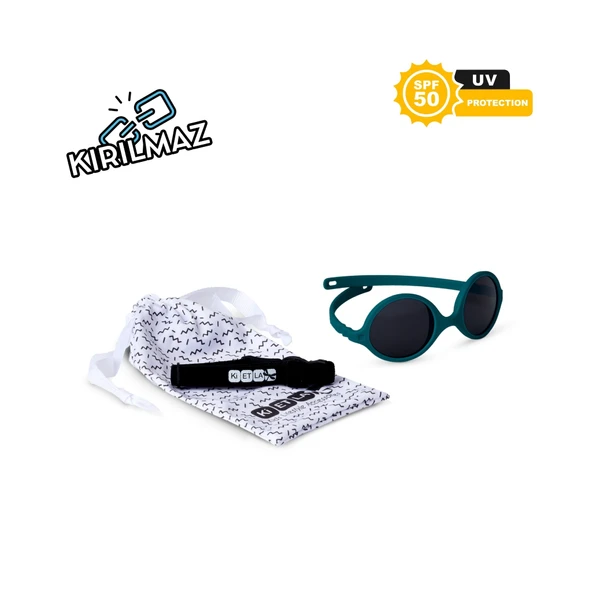 Kietla Diabola 2.0 Güneş Gözlüğü 0-1 Yaş Peacock Green  Koyu Yeşil 0-1 Yaş - Resim 3