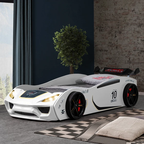 Arabalı Yatak, Vento Cooper Rüzgarlıklı Full Ledli, Kırmızı 1 Adet Comfort Yatak - Resim 8