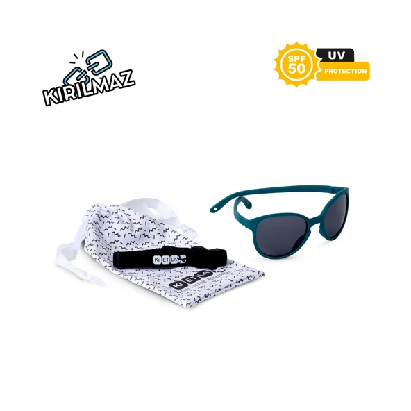 Kietla Wazz Güneş Gözlüğü 2-4 Yaş Peacock Green  Koyu Yeşil 2-4 Yaş - Resim 3