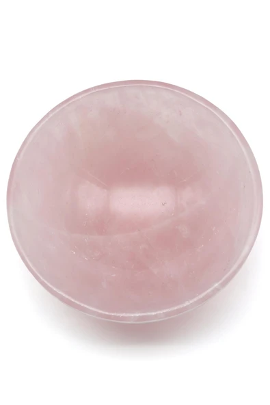 Pembe Kuvars Doğal Taş Kase - 2