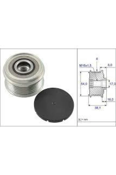 Opel Astra H  Alternatör Kasnağı  Combo C -  Corsa C - D  - Merıva 1.3 Cdtı ürün görseli