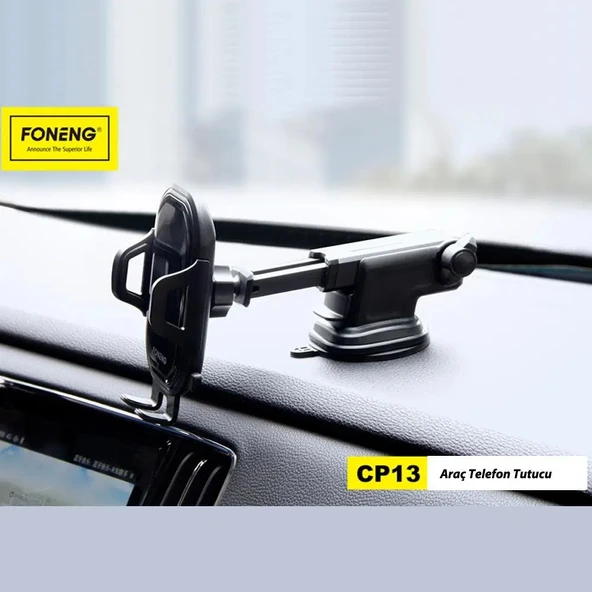 Foneng CP13 360 Ayarlanabilir Vantuzlu Araç içi Telefon Tutucu - 2