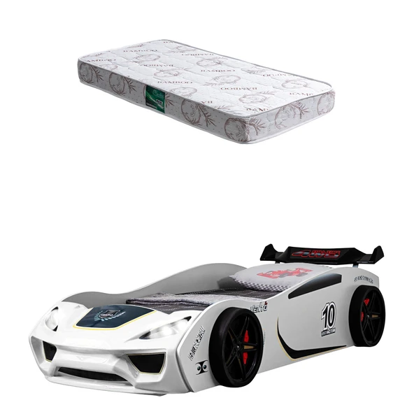 Arabalı Yatak, Vento Cooper Rüzgarlıklı Full Ledli, Kırmızı 1 Adet Comfort Yatak - Resim 7