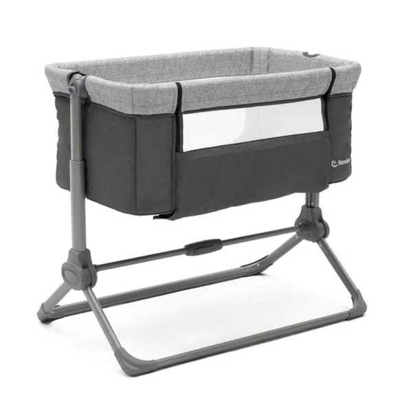 Renolux Cododo Sidenest Griffin Anne Yanı Yatak Beşik  Füme