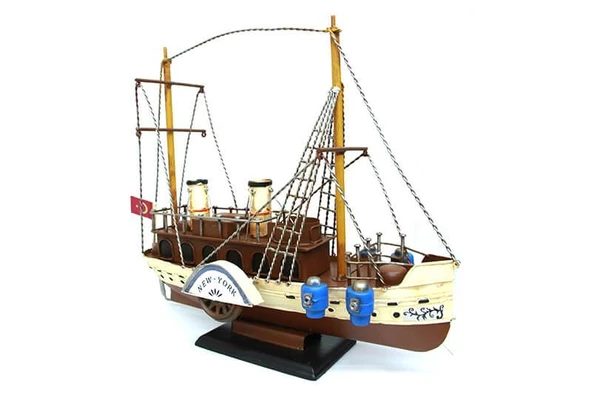 Metal Gemi Biblo Dekoratif Hediyelik - Resim 3