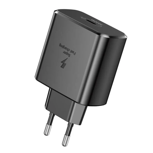 Foneng EU62 GaN 45W PD Type-C Girişli Hızlı Şarj Adaptörü - Siyah