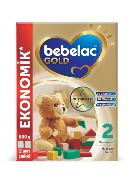 Bebelac Gold 1 Bebek Sütü 0-6 Ay 800 Gr x 2 Adet 1600 Gr