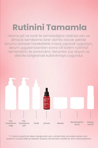 Cosmogenesis Labs C Vitamini Serum 30ml – Aydınlatıcı, Pürüzsüzleştirici, Ince Çizgi Azaltıcı Vegan (%5 VİTAMİN C) - Resim 6