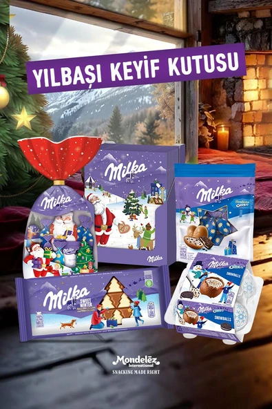 Yılbaşı Keyif Kutusu- (Hediye Çikolata-Özel Ürünler) ürün görseli 1