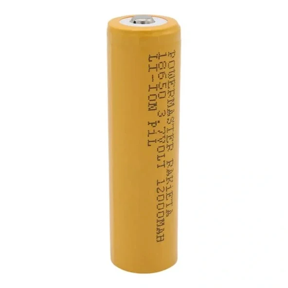 Powermaster Pm-9599 Rakieta 3.7 Volt 1200mah 18650 Başlıklı Şarj Edilebilir Lityum Pil (tekli)