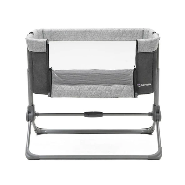 Renolux Cododo Sidenest Griffin Anne Yanı Yatak Beşik  Füme - 3