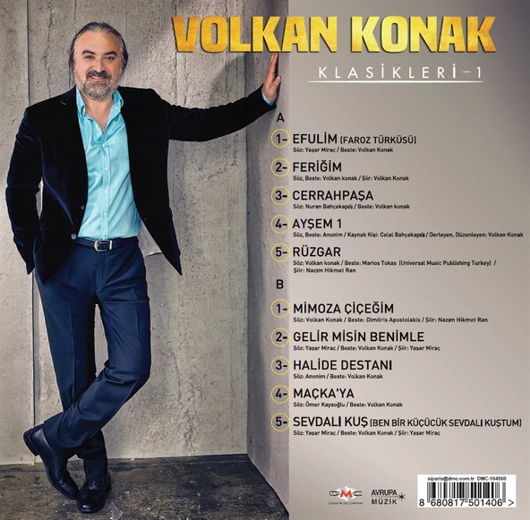 Volkan Konak Klasikler 1 - Plak - 2