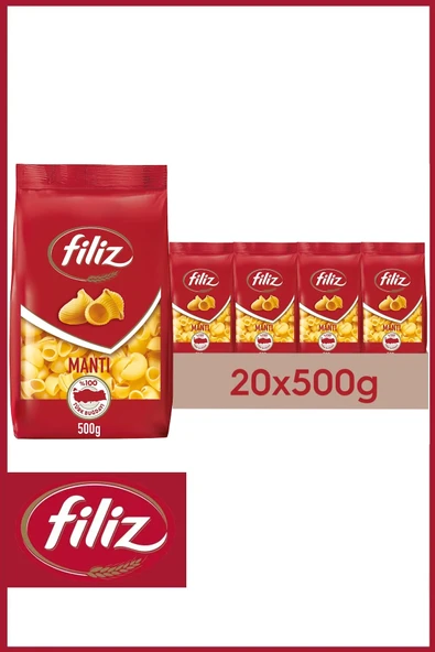 Filiz Mantı Makarna 500 gr X 20 Adet ürün görseli