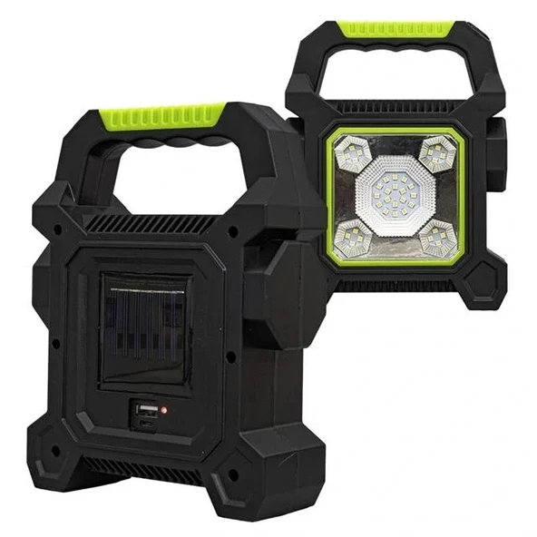 Powermaster Jy-258c 3 Kademeli̇ Şarjlı Çok Fonksiyonlu Solar Işıldak - 2