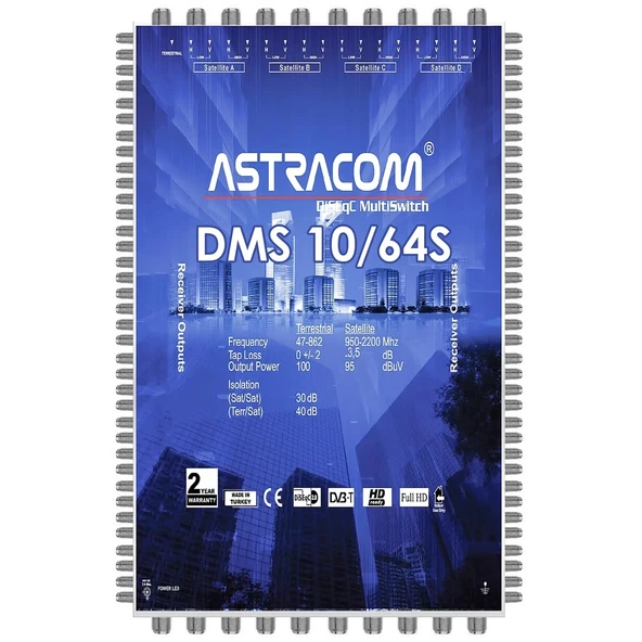 Astracom Sonlu Uydu Santral 10/64 ürün görseli 1