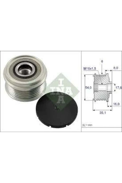 Opel Corsa C - D  Altarnatör Gergi Rulmanı   COMBO  / MERIVA  1.0   1.2   1.3CDTI ürün görseli