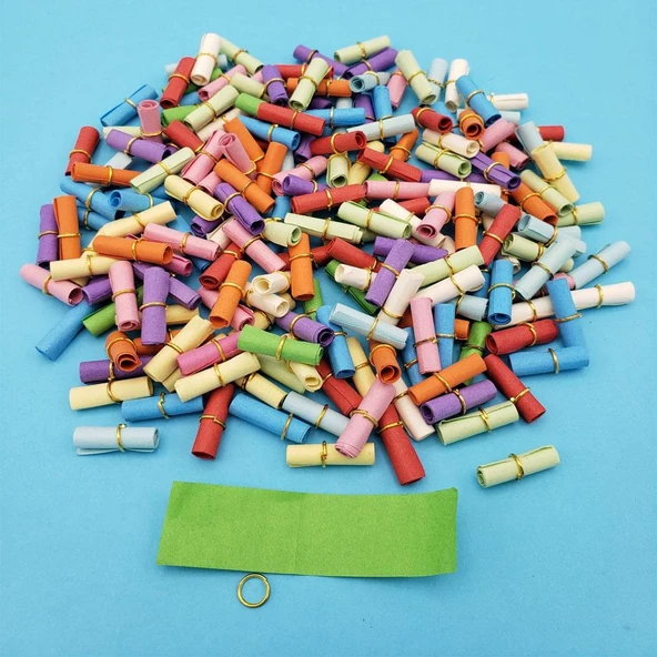 200'lü Renkli Yazısız Not Kağıtları Dekoratif Hediyelik ürün görseli