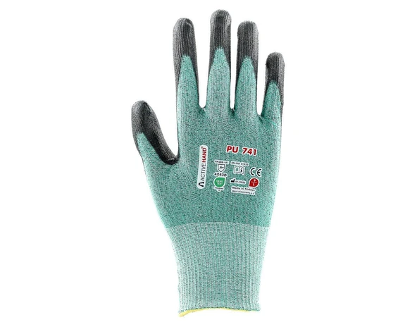 PU 741 YYS/SY NO:9 PU Kaplı Polietilen İplik Kesilmeye Dayanıklı Eldiven