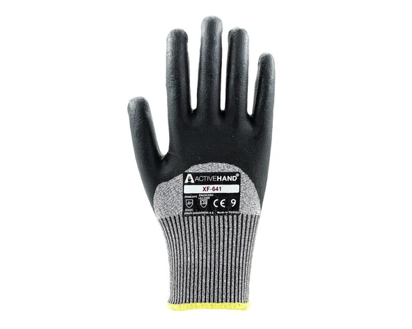 Köpük Nitril Kaplı Polietilen İplik Kesilmeye Dayanıklı Eldiven XF 641 GR/SY NO:10 3/4