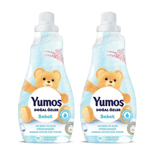 Yumoş Doğal Özler Bebek 1200 ml Kons.Yumuşatıcı 2 li