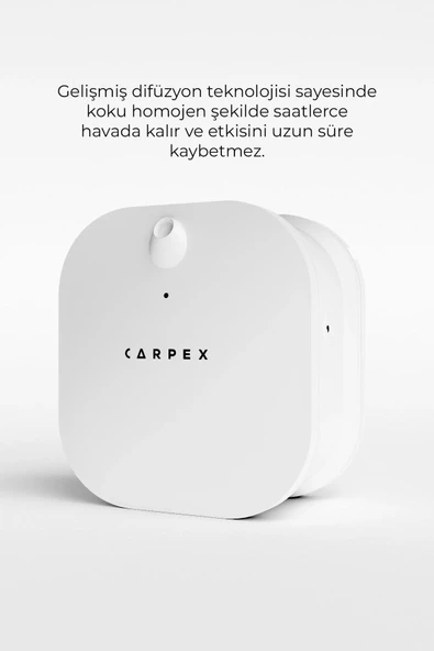 Carpex Micro Basic Beyaz Koku Makinesi + 50 ml Ginger Flowers Kartuş - Resim 4