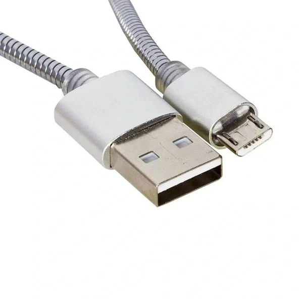 Powermaster Dataline Micro Serisi Örgülü Kısa Şarj Kablosu - Resim 2