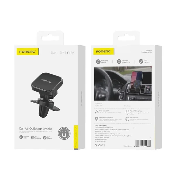 Foneng CP15 Manyetik Araç içi Havalandırma Telefon Tutucu - 7