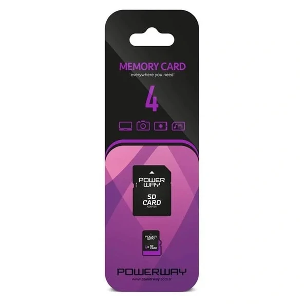 Powerway Pwr-4 Micro 4gb Micro Sd Hafıza Kartı