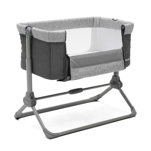 Renolux Cododo Sidenest Griffin Anne Yanı Yatak Beşik  Füme - 2