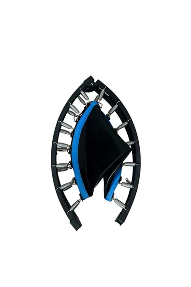 102CM Katlanabilir Trambolin – Taşınabilir Egzersiz Mavi Trambolini - Resim 2