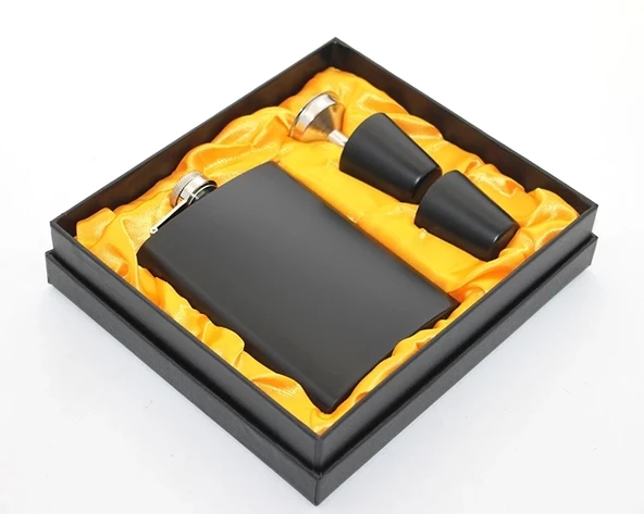 Paslanmaz Çelik 2 Shot Bardaklı Matara Seti Alk2671 ürün görseli 1