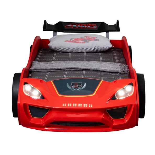 Arabalı Yatak, Vento Cooper Rüzgarlıklı Full Ledli, Kırmızı 1 Adet Comfort Yatak - Resim 4