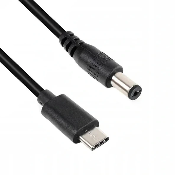 Powermaster Pm-23883 Type-c To 5.5x2.5mm 1 Metre Güç Kablosu ürün görseli 1