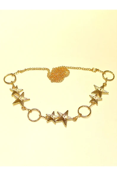 Monalisa Home Sarı Renk Altın Görünümlü Figürlü Bel Zinciri