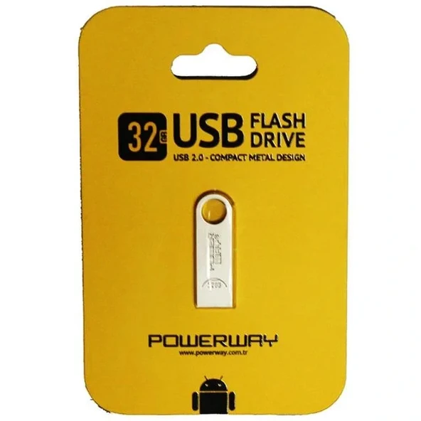 Powerway 32 Gb Metal Tip Usb Flash Bellek
