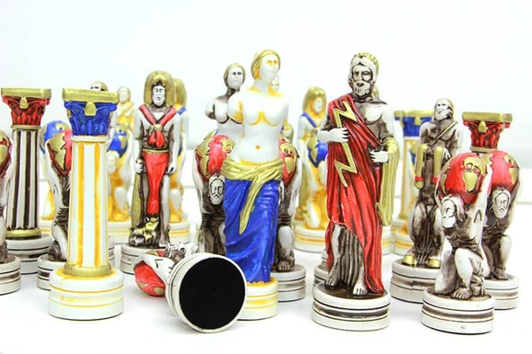 Satranç Taşı Polyester Büyükboy Herkül Dekoratif Hediyelik - Resim 2