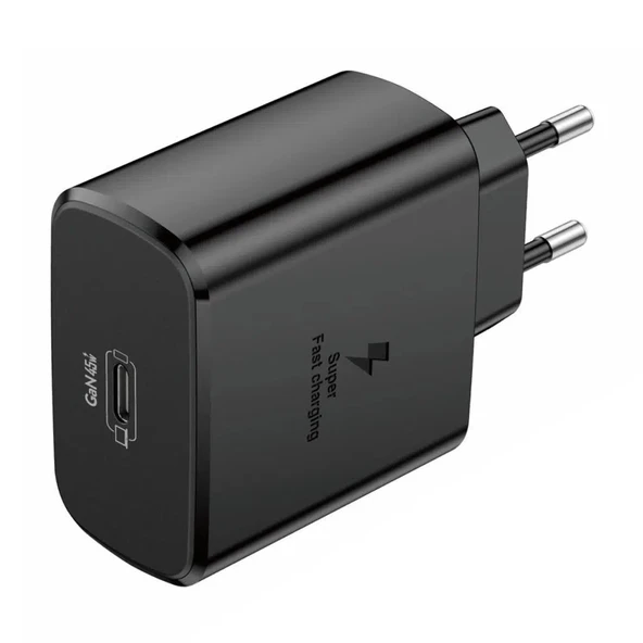 Foneng EU62 GaN 45W PD Type-C Girişli Hızlı Şarj Adaptörü - Siyah - 2