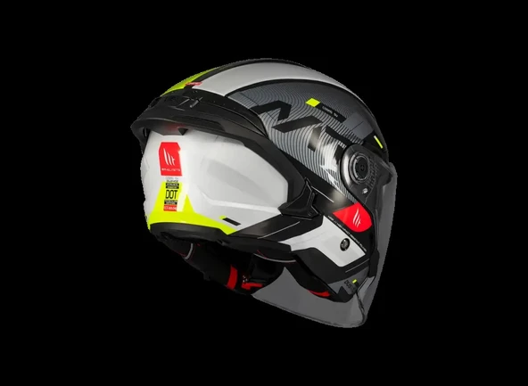 KASK MT COSMO SV SilenceB3 Gloss SARI GÖZLÜKLÜ - Resim 5