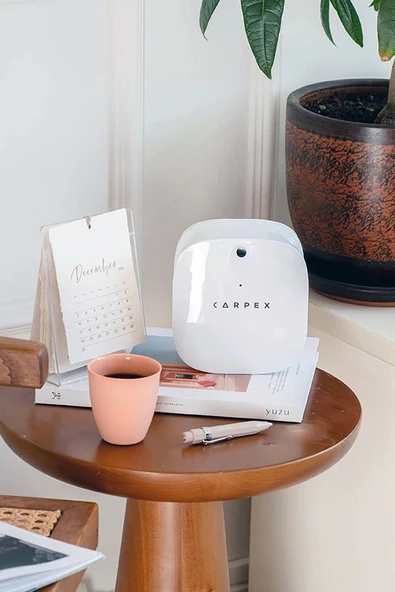 Carpex Micro Basic Beyaz Koku Makinesi + 50 ml Ginger Flowers Kartuş - Resim 2