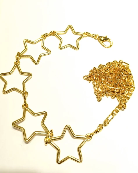 Monalisa Home Sarı Renk Altın Görünümlü Figürlü Bel Zinciri ürün görseli 1