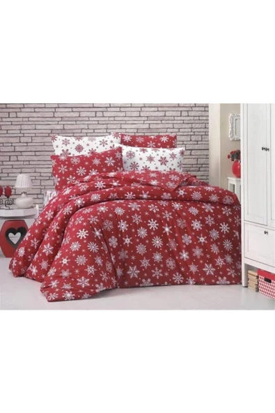 140 x 200  Yataklar İçin Çarşafı Lastikli Pamuklu Nevresim Takımı ürün görseli