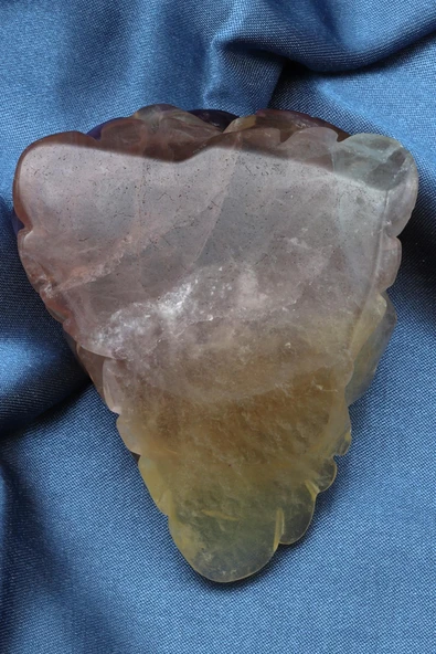 Florit Doğal Taş Şekilli Ham Parça - 485 Gr. - 2