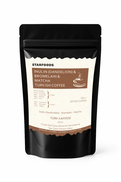 Inülin Ve Bromelain Coffee 100 Gr. | Türk Kahvesi | Filtre Kahve | No: 1 Detox Coffee - Resim 3