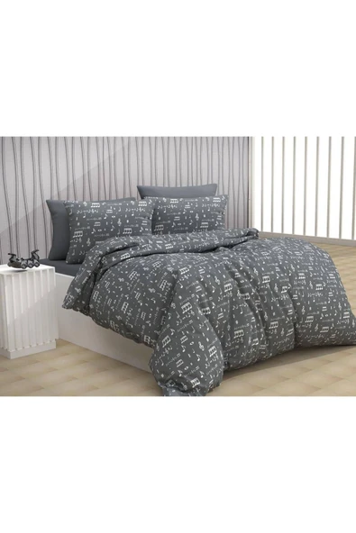 Çarşafı Lastikli Çift Kişilik Nevresim Takımı 4 Yastıklı ürün görseli 1