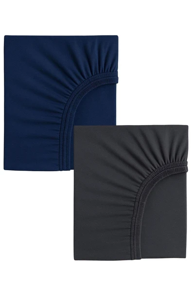 2 Adet Pamuklu ve Lastikli 60 x 120 x 15 cm Penye Bebek Çarşaf ürün görseli